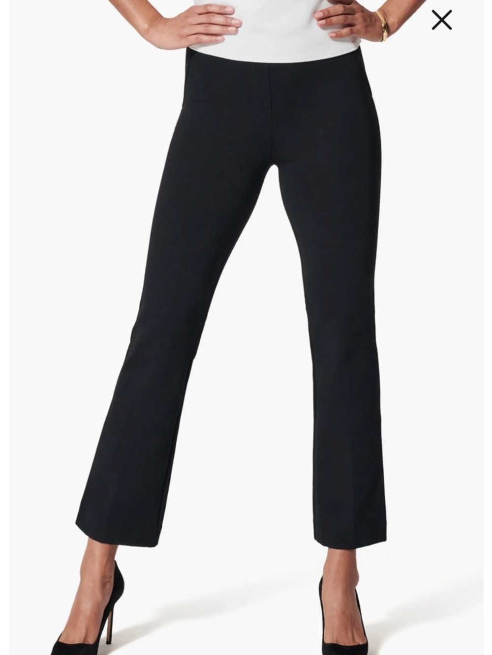 SPANX Supersmooth™ PerfectFit Ponte Kick Flare Pants XS Black Minimalist